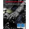 imageKEMIMOTO Heated Motorcycle Gloves for Men with Hard Protective Shields Sheepskin Heating Gloves 74V 3000mAh Rechargeable Battery Waterproof Touchscreen CompatibleBlack