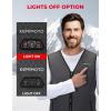 imageKEMIMOTO Heated Vest for Men Electric Warming Vest for Hunting ampamp Winter Sports Battery Not IncludedGrey