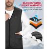 imageKEMIMOTO Heated Vest for Men Winter Heated Jackets for Men Mens VNeck Puffer Vest Quilted Vests Batteries Not Included