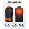 imageKEMIMOTO Heated Vest for Men Women10000mAh Battery Pack Charging Hand ampamp Neck Warmersfor Hunting Golf CyclingBlack