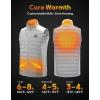 imageKEMIMOTO Heated Vest for Men Women10000mAh Battery Pack Charging Hand ampamp Neck Warmersfor Hunting Golf CyclingGade Grey