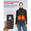 imageKEMIMOTO Heated Vest for Women Quilted Vest with 10000mah Battery Pack Included Winter Heated Jackets with APP Control