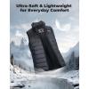 imageKEMIMOTO Lightweight Heated Vest for Men with Battery Heated Rechargeable Hunting Vest Gift for Men WinterBlacklightweight