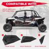 imageKEMIMOTO Lower Doors Compatible with RZR XP4 1000 Plastic Lower Doors Panel Inserts with Alloy Steel Frame Replace 2879942 Compatible with 4 Doors 20142023 Polaris RZR XP4 1000 Turbo