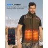 imageKEMIMOTO Mens Heated Camo Vest with 12V 20000mAh Battery Silent Fabric for Hunting Hiking