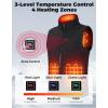 imageKEMIMOTO Mens Heated Vest with Battery Pack Included Lightweight Heated Vest for Men by APP Temp Control Black