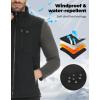 imageKEMIMOTO Mens Heated Vest with Battery Pack Included Lightweight Heated Vest for Men by APP Temp Control Black