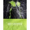 imageKEMIMOTO Mens Rain Suit Waterproof Rain Jacket Reflective Work Rain Coats Lightweight Hiking Motorcycle Rain Gear for Men 3XLarge BlackGreen