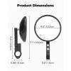 imageKEMIMOTO Motorcycle Bar End Side Mirrors Billet Aluminum Rear View Mirrors Fits 22mm or 254mm Handlebars Compatible for Motorcycles EBikes Scooters ATVs UTVs