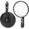 imageKEMIMOTO Motorcycle Bar End Side Mirrors Billet Aluminum Rear View Mirrors Fits 22mm or 254mm Handlebars Compatible for Motorcycles EBikes Scooters ATVs UTVs
