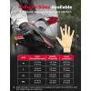 imageKEMIMOTO Motorcycle Gloves Leather Motorcycle Riding Gloves for Men and Women Touchscreen Motorbike Gloves for Motorcross Racing BMX MTB Cycling with Hard KnuckleBlackMedium