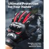 imageKEMIMOTO Motorcycle Gloves for Men Touchscreen Cycling Gloves for Outdoor Sports OnRoad OffRoad Mountain Motorcycle Motorcross Motorbike Dirt Bike Bicycle Racing ATV UTVRed
