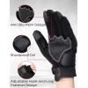 imageKEMIMOTO Motorcycle Gloves for Men Touchscreen Cycling Gloves for Outdoor Sports OnRoad OffRoad Mountain Motorcycle Motorcross Motorbike Dirt Bike Bicycle Racing ATV UTVBlackPVC