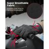 imageKEMIMOTO Motorcycle Gloves for Men with Builtin PU Foam Shell Touchscreen AntiSlip Dirt Bike Gloves for Motorbike Riding Racing Cycling ATV UTV Motocross Camping HikingBlack