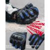 imageKEMIMOTO Motorcycle Gloves for MenWomen Touchscreen Dirt Bike Gloves with Shell AntiSlip for Motorbike Riding Racing Cycling Dirt Bike ATV UTV Motocross BMX HikingBlue