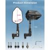 imageKEMIMOTO Motorcycle Handlebar Mirrors M8 M10 Premium DieCast Aluminum Universal Motorbike Rear View Side Mirror Adjustable Fit for Scooter ATV Street Bike Universal Motorcycle Accessories