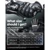 imageKEMIMOTO Motorcycle Leather Gloves Sheepskin Protective Gloves for Men and Women Touchscreen Compatible Hard Knuckle Gear for Motorcross Racing CyclingBlack