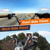 imageKEMIMOTO Motorcycle Mirrors Handlebar Motorcycle Rear View Mirrors Long Stem for Dyna Softail Sportster Road King Street Glide Road Glide 19822024 2025 Teardrop BlackChrome