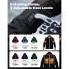 imageKEMIMOTO Motorcycle Riding Heated Jacket with 12V 20000mAh Battery Heating Time 615H Heated Riding Gear for Men CE 1 ProtectionXLarge