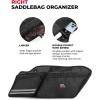 imageKEMIMOTO Motorcycle Saddlebag Organizers 2 Pack Compatible with Touring Models 20142024 2025 Street Glide Road King 20142023 Road Glide Black Saddle Bag Liners