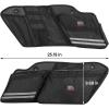 imageKEMIMOTO Motorcycle Saddlebag Organizers 2 Pack Compatible with Touring Models 20142024 2025 Street Glide Road King 20142023 Road Glide Black Saddle Bag Liners