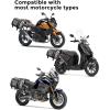 imageKEMIMOTO Motorcycle Saddlebags 25L2 Waterproof Adventure Sport Bike Luggage Bag Saddle Bags Side Bags for Motorbike Travel Motorcycle Bags Grey 2 Pack