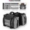 imageKEMIMOTO Motorcycle Saddlebags 25L2 Waterproof Adventure Sport Bike Luggage Bag Saddle Bags Side Bags for Motorbike Travel Motorcycle Bags Grey 2 Pack