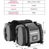 imageKEMIMOTO Motorcycle Saddlebags 25L2 Waterproof Adventure Sport Bike Luggage Bag Saddle Bags Side Bags for Motorbike Travel Motorcycle Bags Grey 2 Pack