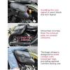 imageKEMIMOTO Motorcycle Saddlebags Synthetic Leather Side Bag with Lock 28L Waterproof Double Strap Studded Slant Saddle Bags Avoiding the Turn Signal for Sportster Black