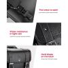 imageKEMIMOTO Motorcycle Saddlebags Throw Over Saddle bags 20L Faux Leather Side Luggage Bags with cup holder for Sportster Softail Dyna Rebel Shadow Universal Black
