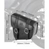 imageKEMIMOTO Motorcycle Swingarm Bag Left Side Solo Bags Swing Arm Bags with Synthetic Leather for Softail Models Dyna Low Rider Fat Bob