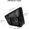 imageKEMIMOTO Motorcycle Swingarm Bag Left Side Tool Bag Swing Arm Bags 4L Fit for Sportster Street Rebel 300 500 Synthetic Leather