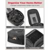 imageKEMIMOTO Motorcycle Tail Bag Dual Use Motorcycle Rear Seat Bag with Waterproof Rain Cover 22L34L Expandable Motorbike Helmet Bag Luggage Storage Backpack with 6 straps22L34L