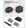 imageKEMIMOTO Motorcycle Tail Bag Dual Use Motorcycle Rear Seat Bag with Waterproof Rain Cover 22L34L Expandable Motorbike Helmet Bag Luggage Storage Backpack with 6 straps7L14L