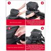 imageKEMIMOTO Motorcycle Tail Bag Dual Use Motorcycle Rear Seat Bag with Waterproof Rain Cover 22L34L Expandable Motorbike Helmet Bag Luggage Storage Backpack with 6 straps7L14L