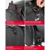imageKEMIMOTO Motorcycle Tail Bag PU Leather Motorcycle Rear Seat Bag Waterproof Waxed Drawstring Canvas 1822L Expandable Motorbike Luggage Storage for Sportster Softail Dyna Vstar Shadow