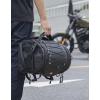 imageKEMIMOTO Motorcycle Travel Luggage Bags 25L Motorcycle Tail Bags Expandable Sissy Bar Rear Seat Roll Helmet Storage with 4 Straps