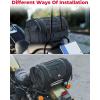 imageKEMIMOTO Motorcycle Travel Luggage Bags 25L Motorcycle Tail Bags Expandable Sissy Bar Rear Seat Roll Helmet Storage with 4 Straps