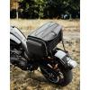 imageKEMIMOTO Motorcycle Travel Luggage Bags 50L Expandable Large Capacity Motorcycle Tail Bag Waterproof Rear Rack Trunk Motor Pannier Bag with Rain Cover and Straps