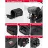imageKEMIMOTO Motorcycle Travel Luggage Bags 60L Expandable Large Capacity Motorcycle Tail Bag Waterproof Rear Rack Trunk Motor Pannier Bag with Rain Cover and StrapsBlack