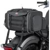 imageKEMIMOTO Motorcycle Travel Luggage Bags 60L Expandable Large Capacity Motorcycle Tail Bag Waterproof Rear Rack Trunk Motor Pannier Bag with Rain Cover and StrapsBlack