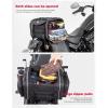 imageKEMIMOTO Motorcycle Travel Luggage Bags 60L Expandable Large Capacity Motorcycle Tail Bag Waterproof Rear Rack Trunk Motor Pannier Bag with Rain Cover and StrapsBlack