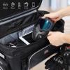 imageKEMIMOTO Motorcycle Travel Luggage Rack Tail Duffle Bag 40L50L Expandable Collapsible Trunk Bag with Bar Straps Compatible with Road King Street Glide Road Glide Black