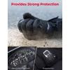 imageKEMIMOTO Motorcycle Winter Gloves for MenWarm Touchscreen Tactical Riding Gloves Carbon Fiber Protection Rainproof Windproof ATV UTV SnowmobileBlack