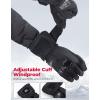 imageKEMIMOTO Motorcycle Winter Gloves for MenWarm Touchscreen Tactical Riding Gloves Carbon Fiber Protection Rainproof Windproof ATV UTV SnowmobileBlack
