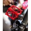 imageKEMIMOTO Mountain Bike Pedals MTB Bicycle Flat Pedals 916 CNC Aluminum Durable Sealed Bearings for Most Bikes BMX MTB Enduro Downhill Trail Two Pack BlackRed