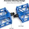 imageKEMIMOTO Mountain Bike Pedals MTB Bicycle Flat Pedals 916 CNC Aluminum Durable Sealed Bearings for Most Bikes BMX MTB Enduro Downhill Trail Two Pack BlackBlue