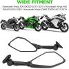 imageKEMIMOTO Ninja 300 Mirrors Compatible with Ninja 400 250 500 ZX6R EX300 ZX6R Motorcycle Rear View Mirror