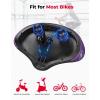 imageKEMIMOTO Oversized Bike Seat for Men Women Extra Wide Bicycle Saddle Cushion Comfortable with Soft Pad Suits for Exercise Bike Ebike Seat City Bicycle