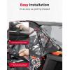 imageKEMIMOTO PRO XP Upper Doors Soft Cab Enclosures 2023 Version Zippers Compatible with Polaris RZR PRO XPTurbo R 20202025 Upper Windows Fit with Side Mirrors and Windshields 2884664 2seat